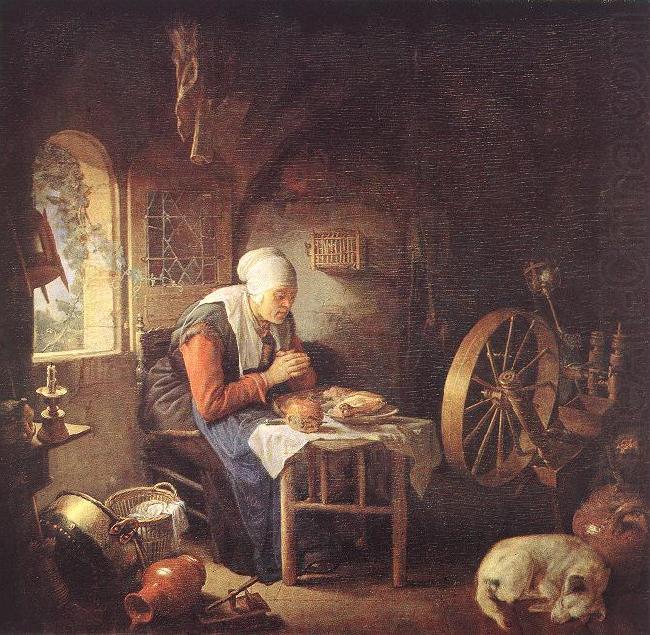 DOU, Gerrit The Prayer of the Spinner s china oil painting image